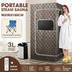 Sauna Steam Tent Foldable Steamer Heating Spa Box Portable Room Slimming Skin With Chair Remote Control Indoor