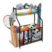 Ball Storage Rack Garage Sports Equipment Toy Organiser Utility Basketball Holder Display Stand Hooks for Home Gym Gear