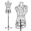 Female Mannequin Wire Dress Form Dummy Clothing Model Manikin Dressmaking Upper Torso Display Adjustable