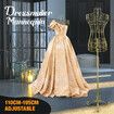 Female Mannequin Wire Dress Form Upper Torso Clothing Model Manikin Dressmaking Dummy Adjustable Gold