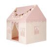 Kids Playhouse Play Tent Childrens Toys Princess Castle Pink Boys Girls Indoor Outdoor Room House with Mat Star Lights Banner 1 Door 3 Windows