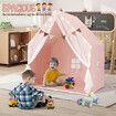 Kids Playhouse Play Tent Castle Princess Indoor Outdoor Girls Boys Gift Childrens Room Cottage with Mat Star Lights Banner 1 Door 2 Windows