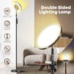 Floor lamp LED Reading Modern Double Side Lighting Height Minimalist Arc Adjustable Touch Remote Control Bedroom