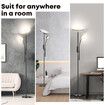 LED Floor Lamp Reading Lights 2 Heads Standing Minimalist Arc Adjustable Touch Remote Control for Bedroom