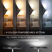 LED Floor Lamp Reading Lights 2 Heads Standing Minimalist Arc Adjustable Touch Remote Control for Bedroom