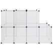 Small Animal Cage Transparent 142x74x93 cm PP and Steel