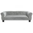 Dog Bed Light Grey 95x55x30 cm Velvet