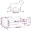 Dog Bed Light Grey 95x55x30 cm Velvet