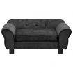 Dog Sofa Dark Grey 72x45x30 cm Plush
