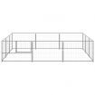 Dog Kennel Silver 9 m² Steel
