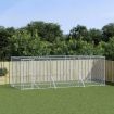 Outdoor Dog Kennel Silver 6x2x2 m Galvanised Steel