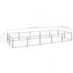 Dog Kennel Silver 10 m² Steel