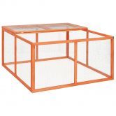 Rabbit Hutch 124x120x60 cm Solid Firwood