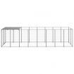 Dog Kennel Silver 4.84 m² Steel