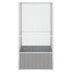 Bird Cage Grey 111x107x211.5 cm Galvanised Steel