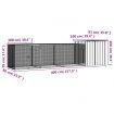 Chicken Cage Anthracite 400x91x100 cm Galvanised Steel