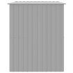 Dog House with Roof Light Grey 214x153x181 cm Galvanised Steel