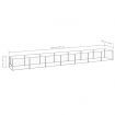 Dog Kennel Silver 7 m² Steel