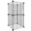 8-Panel Pet Cage Black 35x35 cm Steel