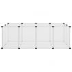 Small Animal Cage Transparent 144x74x46.5 cm PP and Steel