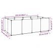 Small Animal Cage Transparent 144x74x46.5 cm PP and Steel