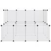 Small Animal Cage Transparent 143x107x93 cm PP and Steel