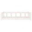 Dog Bed White 105.5x75.5x28 cm Solid Wood Pine