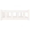 Dog Bed White 105.5x75.5x28 cm Solid Wood Pine