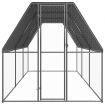 Outdoor Chicken Cage 2x6x2 m Galvanised Steel