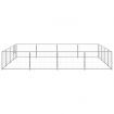 Dog Kennel Silver 16 m² Steel