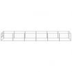 Dog Kennel Silver 6 m² Steel