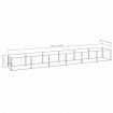Dog Kennel Silver 6 m² Steel