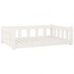 Dog Bed White 95.5x65.5x28 cm Solid Wood Pine