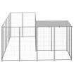 Dog Kennel Silver 4.84 m² Steel