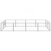 Dog Kennel Silver 8 m² Steel
