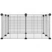 8-Panel Pet Cage Black 35x35 cm Steel