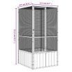 Bird Cage Anthracite 111x107x211.5 cm Galvanised Steel