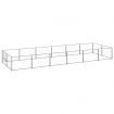 Dog Kennel Silver 12 m² Steel
