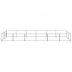 Dog Kennel Silver 12 m² Steel