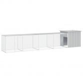 Chicken Cage Grey 500x91x100 cm Galvanised Steel