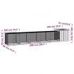 Chicken Cage Anthracite 600x91x100 cm Galvanised Steel