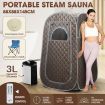 Sauna Steam Tent Foldable Steamer Heating Slimming Skin Spa Box Portable Room With Chair Remote Control Indoor