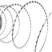 Razor Wires Helical Wire Rolls 2 pcs Galvanised Steel 60 m