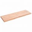 Bathroom Countertop Light Brown 120x40x4 cm Treated Solid Wood