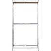 2-Layer Tire Racks 4 pcs Silver 110x40x180 cm Steel