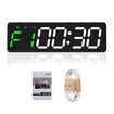 Mini Portable Gym Timer Magnetic LED Interval Timer Fitness Timer Clock USB Rechargeable Fitness Timer for Gym Home Garage