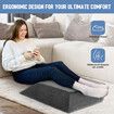 Bed Wedge Pillow Memory Foam Leg Backrest Contour Ergonomic Support Elevation Cushion Raiser with Cover