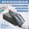 Bed Wedge Pillow Memory Foam Leg Backrest Contour Ergonomic Support Elevation Cushion Raiser with Cover