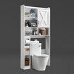 Toilet Shelf Storage Cabinet Bathroom Organiser Towel Shampoo Holder Over Washer Laundry Washing Machine Organisation