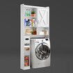 Toilet Shelf Storage Cabinet Bathroom Organiser Towel Shampoo Holder Over Washer Laundry Washing Machine Organisation